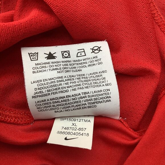 Nike Golf Tour Performance Mens Short Sleeve Dri Fit Golf Polo Red Size XL - Picture 7 of 7